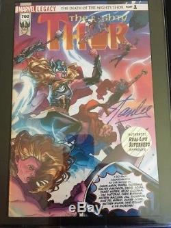 Stan Lee signed Mighty Thor #700 solvent DNA ink From Marvel S. T. A. T. I. O. N