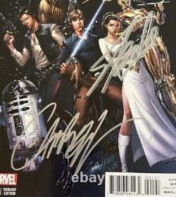 Star Wars #1 J. Scott Campbell Variant Signed by Stan Lee with COA & Campbell