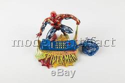 Steve Kaufman Spiderman Marvel Original Painted Sculpture Stan Lee Signed
