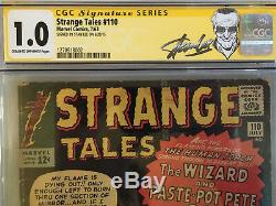 Strange Tales 110, 1st Dr. Strange, CGC Stan Lee Signed SS 1963 Marvel