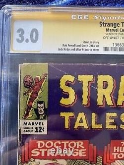 Strange Tales #133 signed by Stan Lee, CGC 3.0