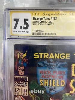 Strange Tales 163 CGC 7.5 signed by Stan Lee