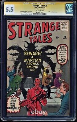 Strange Tales #78 Cgc 5.5 Stan Lee Signed Ant Man Prototype Issue #1206552014