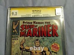 Sub-Mariner #1 CGC SS 9.2 (NM-) Signed By Stan Lee, CGC #1240734010