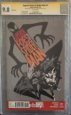 Superior Foes Of Spider-man #1 Cgc 9.8 Nm/mt 2013 Signed By Stan Lee John Romita