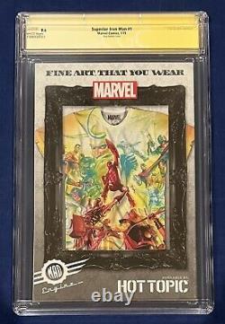 Superior Iron Man #1 Ross 75 Years Sketch CGC 9.6 Signed by Stan Lee on 11/8/18
