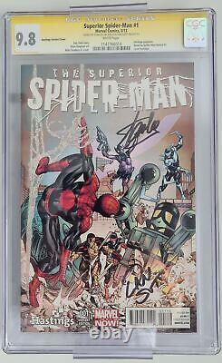 Superior Spider-Man #1 (01/2013) Hastings Signed Stan Lee & Slott CGC 9.8