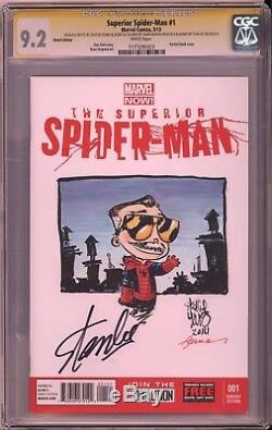 Superior Spider-Man #1 CGC SS Stan Lee signed Skottie Young original art MARVEL