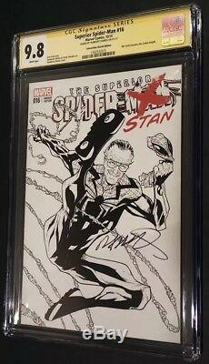 Superior Spider-Man #16 CGC 9.8 Stan Lee convention sketch variant Signed Ramos