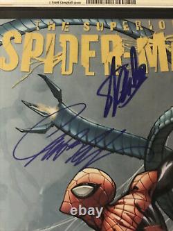 Superior Spider-man #1 CGC 9.8 Midtown Variant SIGNED by Stan Lee & J. Campbell