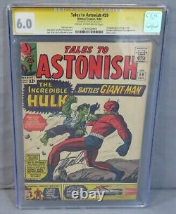 TALES TO ASTONISH #59 (Stan Lee Signed, 1st Hulk in Title) CGC 6.0 FN Marvel 1964