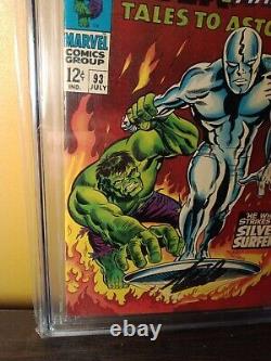 TALES TO ASTONISH 93 CGC 9.4 OWithW 7/67 Silver Surfer Hulk, Stan Lee signed SS