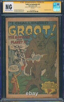 TALES to ASTONISH #13 1960 CGC NG SS Signed Larry Lieber 1st App of GROOT! READ