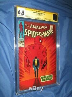 THE AMAZING SPIDER-MAN #50 CGC 6.5 SS Signed by Stan Lee 1st Kingpin 1967