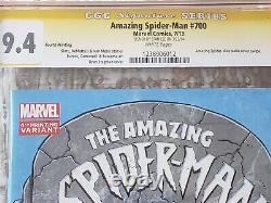 THE AMAZING SPIDER-MAN #700 CGC 9.4 SS signed by the legendary Stan Lee