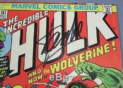 THE INCREDIBLE HULK #181 (Wolverine 1st app, Stan Lee Signed with COA) Marvel 1974