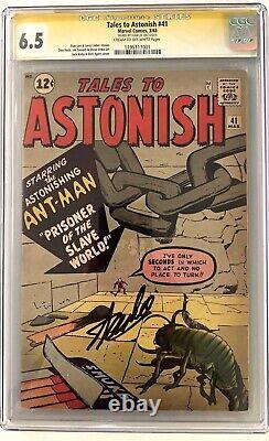 Tales To Astonish #41 Cgc 6.5 Signature Series Signed Stan Lee 1963 Ant Man