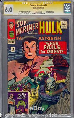 Tales To Astonish #74 Cgc 6.0 White Pages Ss Stan Lee Signed Cgc #1196990022