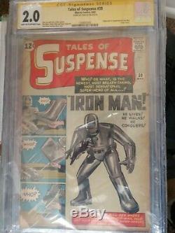Tales of Suspense # 39 Signed by Stan Lee, CGC 2.0