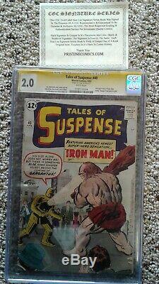 Tales of Suspense 40 CGC 2.0 STAN LEE SIGNED