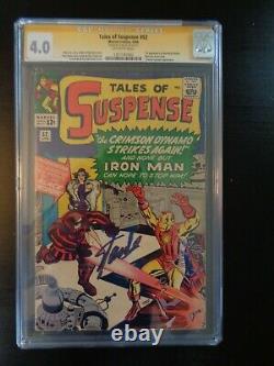 Tales of Suspense #52 CGC 4.0 Signed by Stan Lee 1st App of Black Widow RARE