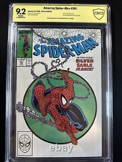 The Amazing Spider-Man #301 CBCS 9.2 SS Signed Mcfarlane Marvel Comics 1988