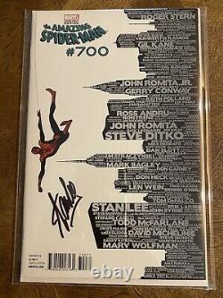 The Amazing Spider-Man #700 Skyline Variant Signed by Stan Lee