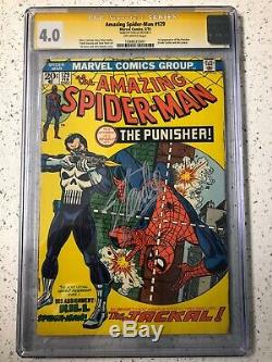 The Amazing Spider-man 129 Cgc Signed By Stan Lee 1st The Punisher Frank Castle