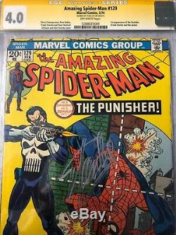 The Amazing Spider-man 129 Cgc Signed By Stan Lee 1st The Punisher Frank Castle