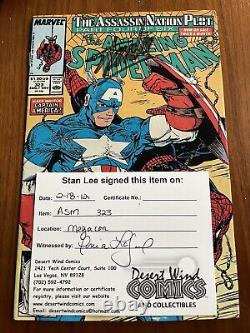 The Amazing Spiderman The Assassin Nation plot part 4 #323 signed by Stan Lee