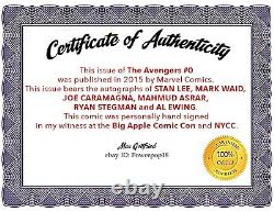 The Avengers #0signed Stan Leemark Waidstegmanewing2015marvel Comicscoa