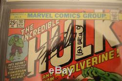The Incredible Hulk 181 CGC 6.5 Signed by the Late Stan Lee 1st app Wolverine