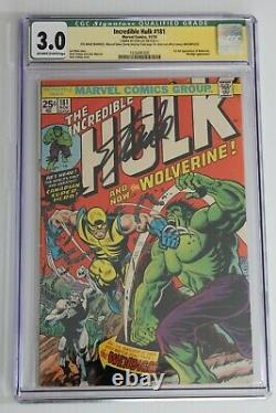 The Incredible Hulk #181 CGC Qualified 3.0 (Marvel) Signed by Stan Lee