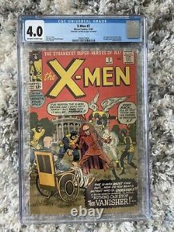 The X-Men #2 Marvel Comics 1963 CGC 4.0 Signed By Jack Kirby
