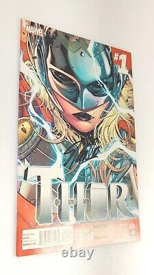 Thor #1 Signed By Stan Lee 1st Jane Foster Cover Appearance as Thor 2014 NM High