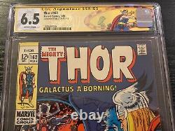 Thor #162 SS CGC 6.5 ONLY 11 SIGNED STAN LEE Galactus Movie Rare Custom 1969