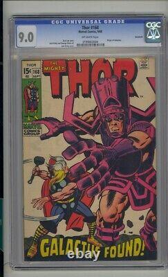 Thor #168 Galactus Found (Savannah Pedigree) Signed by Stan Lee in Boston CGC8.5