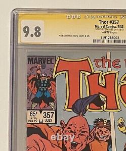 Thor #357 CGC 9.8 SIGNED STAN LEE ONLY 6 SS Highest Graded Signature Series 1985
