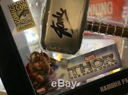 Thor Hammer with Stan Lee Autograph. Comic Con Marvel Avengers Mjolnir Signed