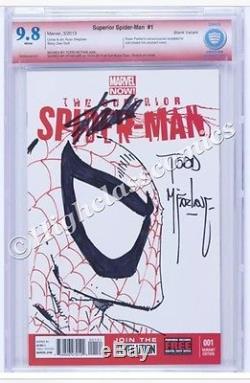 Todd Mcfarlane Hand Sketch Original Comic Art Cbcs 9.8 Ss Signed Stan Lee