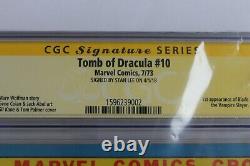 Tomb of Dracula #10 CGC 6.5 (Marvel) Signed Stan Lee 1973