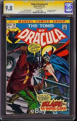 Tomb of Dracula #10 CGC 9.8 Signed by Stan Lee! Only 9.8 SS by Stan! 1st Blade