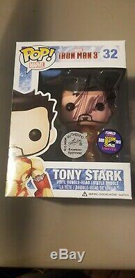 Tony Stark Funko pop 32 Signed By Stan Lee