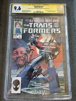 Transformers #1 cgc 9.6 SS signed By Stan Lee & Peter Cullen & Frank Welker