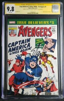 True Believers Avengers 1 9.8 CGC SS Signed By STAN LEE ON HIS 95TH BIRtHDAY