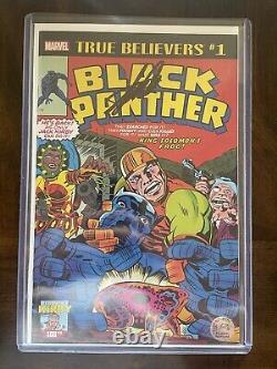 True Believers BLACK PANTHER #1 NM Kirby 100th Stan Lee Signed Excelsior