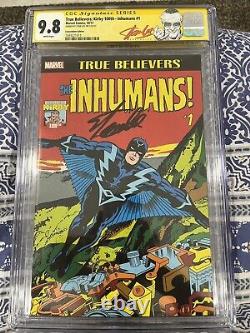 True Believers Kirby 100th Inhumans 1 SDCC Signed by Stan Lee CGC 9.8