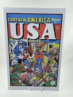 USA Comics #6 (Timely, 1942) Photo Cover Signed By Stan Lee Stan Lee Authentic