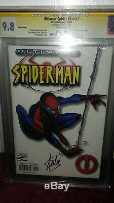 Ultimate Spider-Man #1 (White Variant) cgc 9.8 wp ss signed by Stan Lee HOT