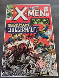 Uncanny X-Men #12 7.0 1965 1st app. Juggernaut Signed by Stan Lee